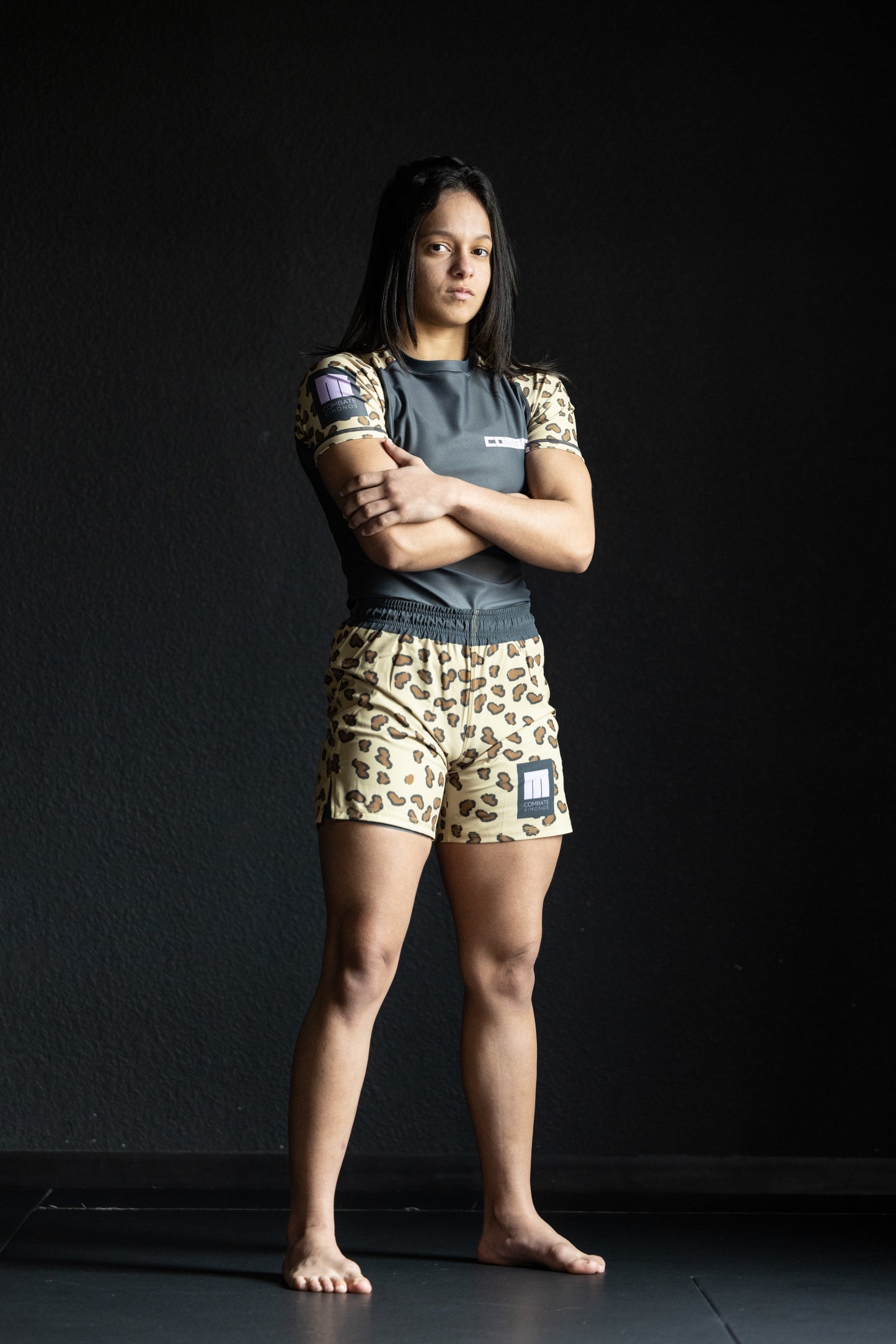 Combate Lepoard Lined Grappling Shorts