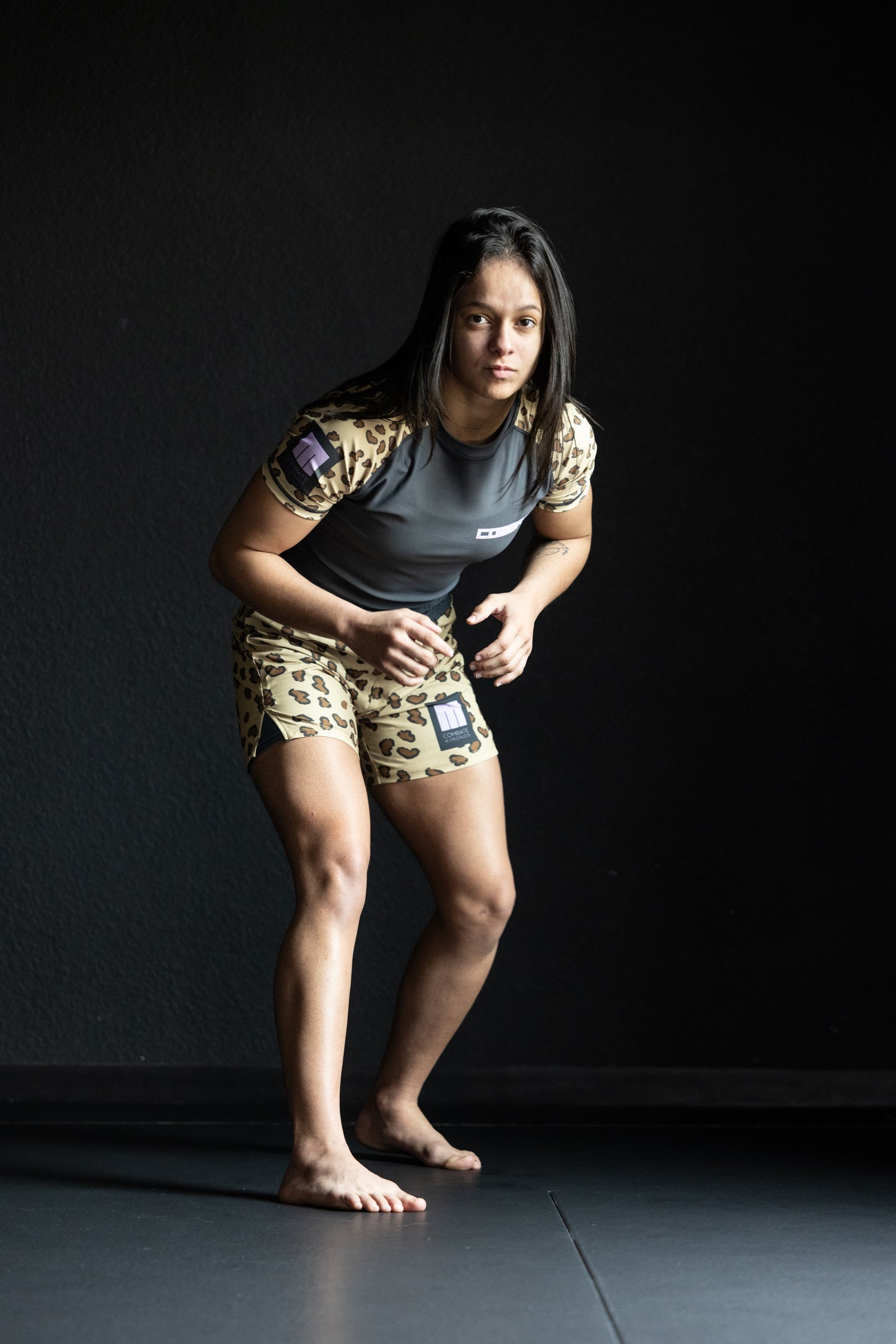 Combate Lepoard Lined Grappling Shorts