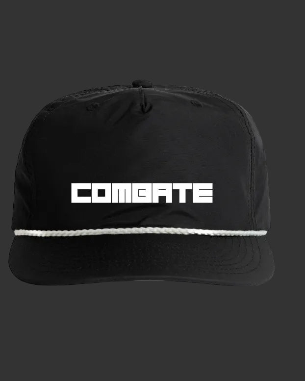 Black Rope Hat with "Combate" Branded