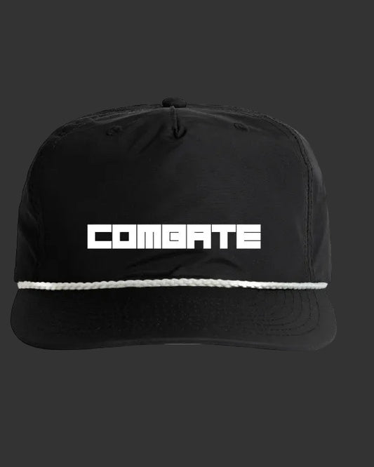 Black Rope Hat with "Combate" Branded